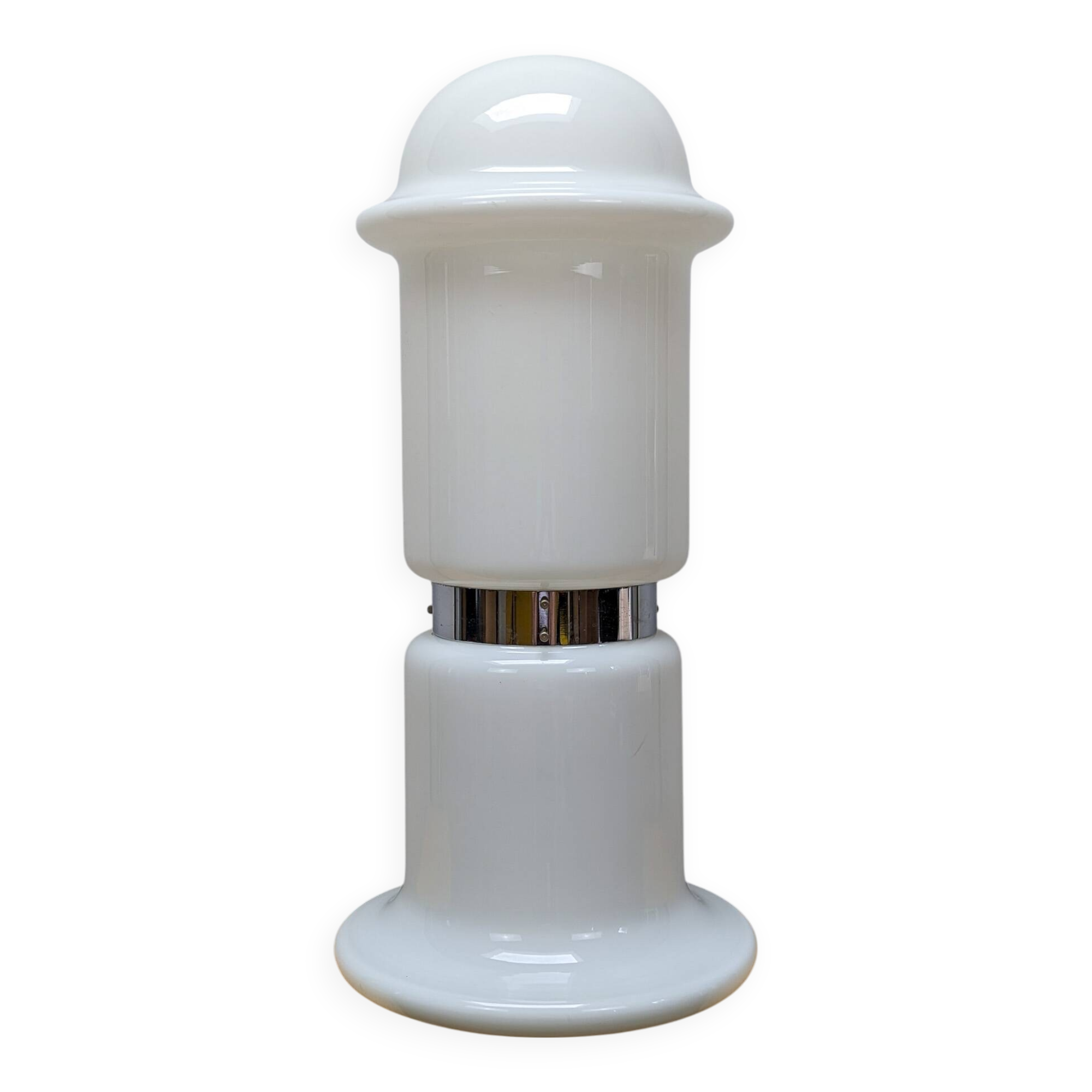 Very tall mid century Karel Volf designed floor lamp - White