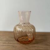 Pink blown glass vase from the 1950s