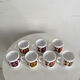Ensemble de 7 tasses à café Arcopal pour Mobil vintage 1970