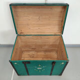 Green painted austian trunk