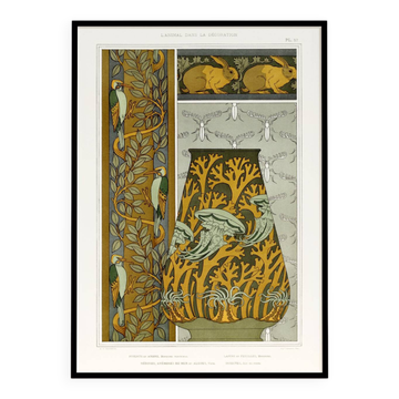 Affiche “L’animal dans la décoration – Piverts, lapins et méduses”
