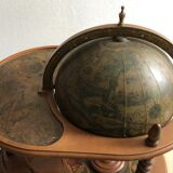 Coffee table bar world map