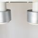 Ceiling lamp indus 2 large spots with a lampshade reflector aluminum
