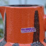 Vintage Scheurich Keramik vase or pitcher - Fat Lava - Made in West-Germany