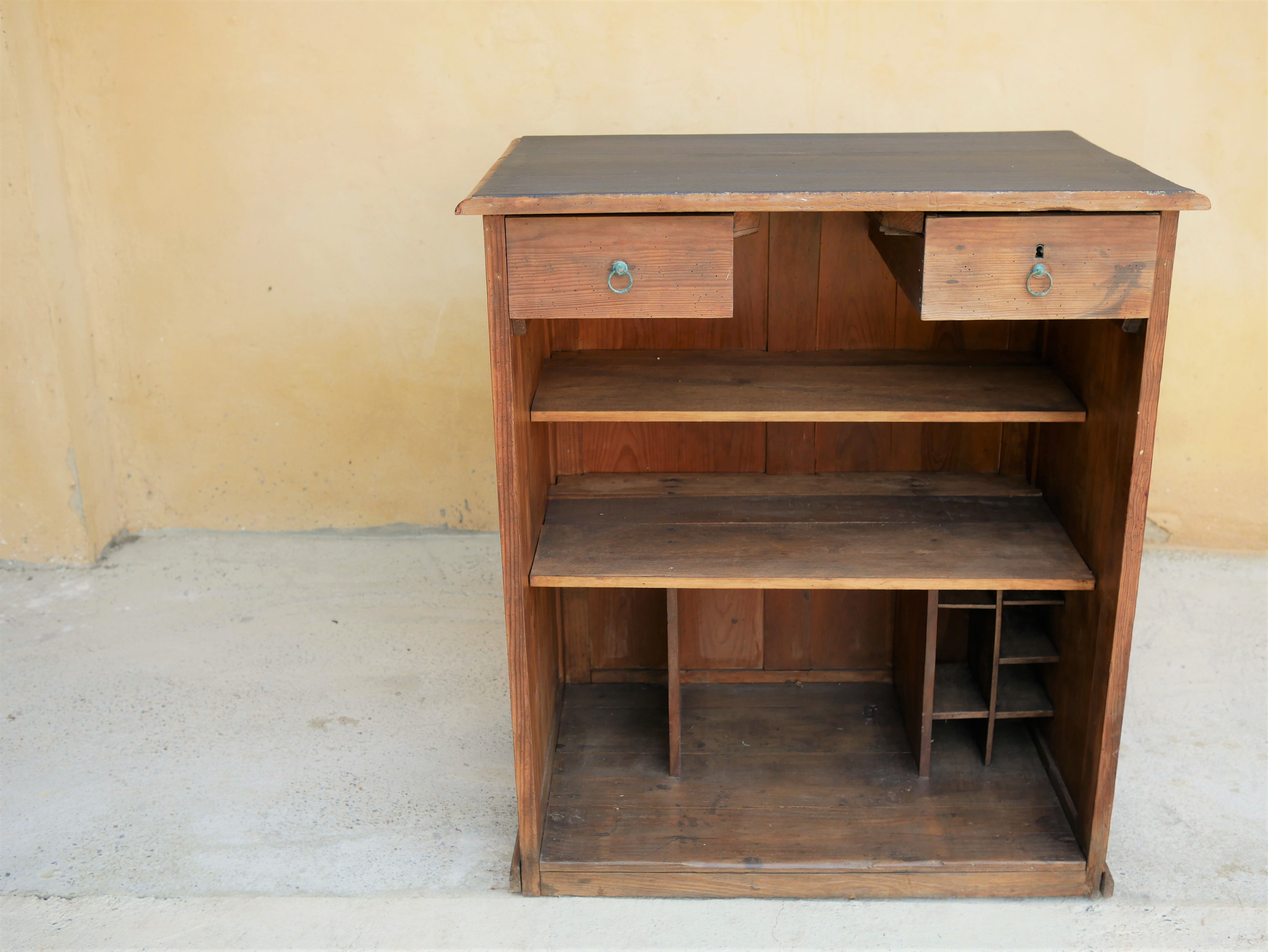 Meuble comptoir en bois