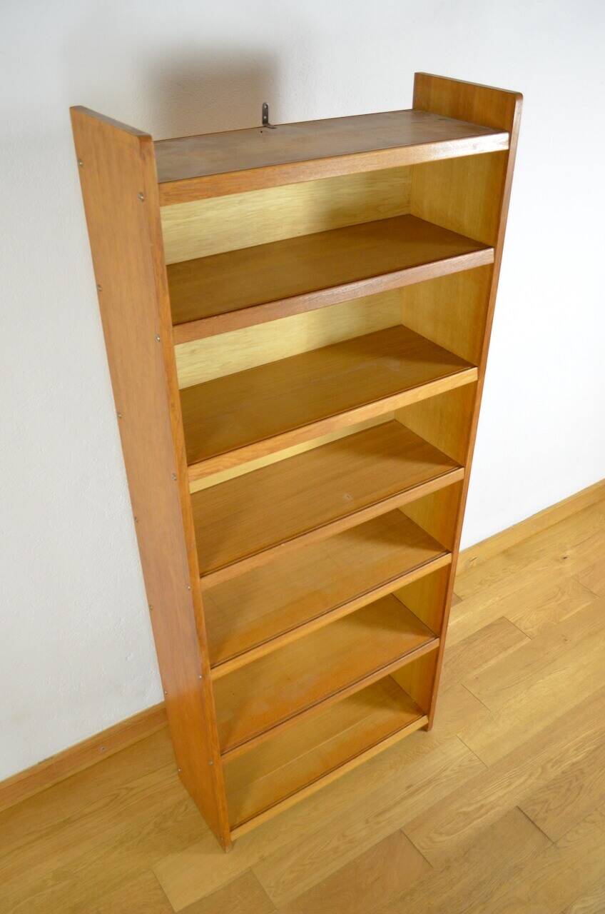 Vintage Light Oak Shelf 1960