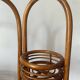 Rattan plant stand screen