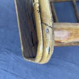 Chestnut and bamboo stool