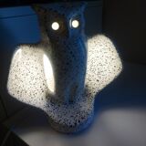 Vintage 80's owl ceramic lamp