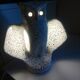 Vintage 80's owl ceramic lamp