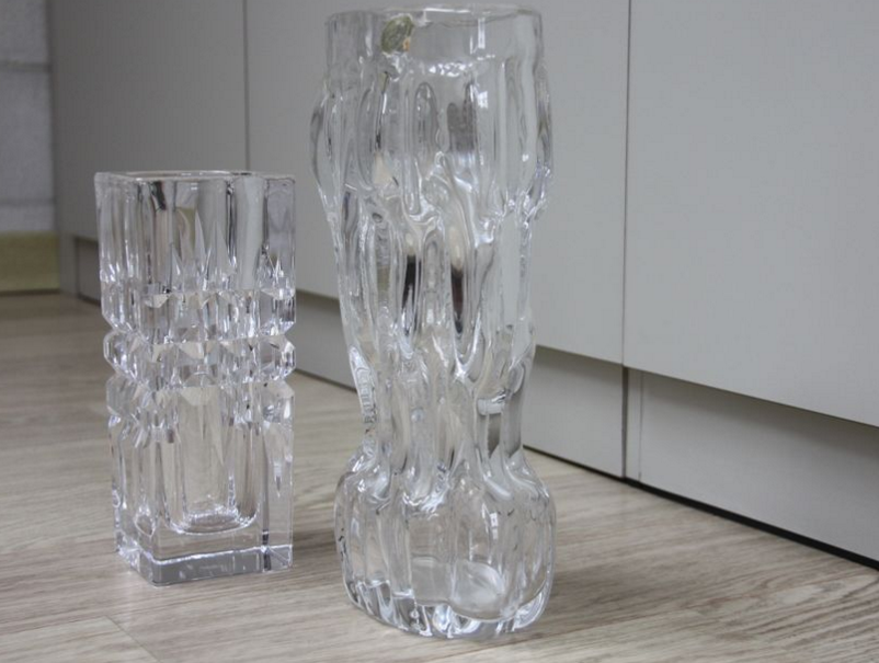 Vintage crystal vases