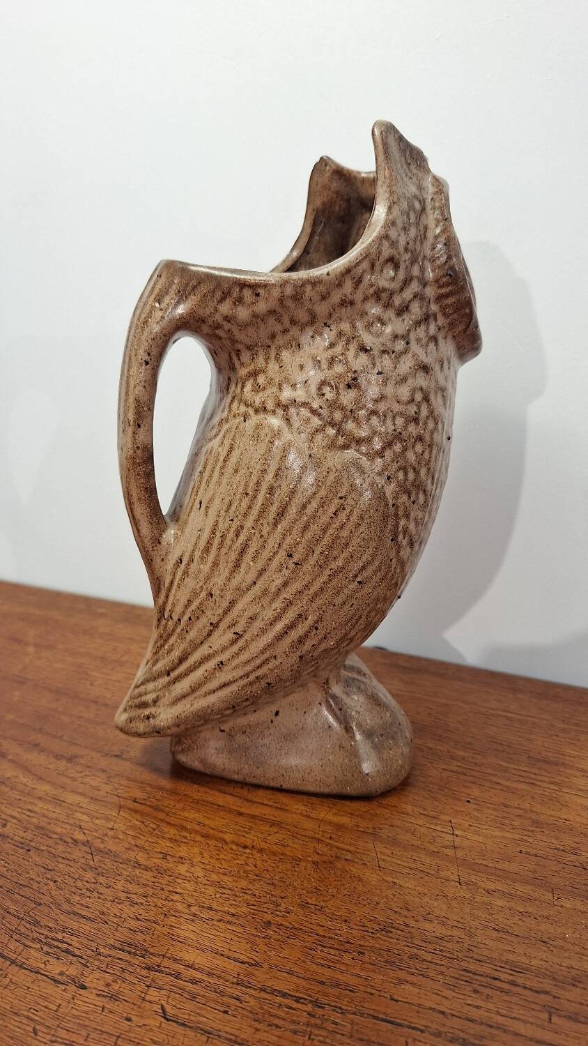 Zoomorphic vase Owl Vallauris