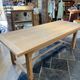 Solid oak farmhouse table