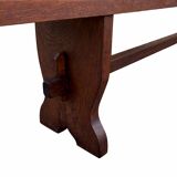 Pair of farmhouse benches 300 cm oak