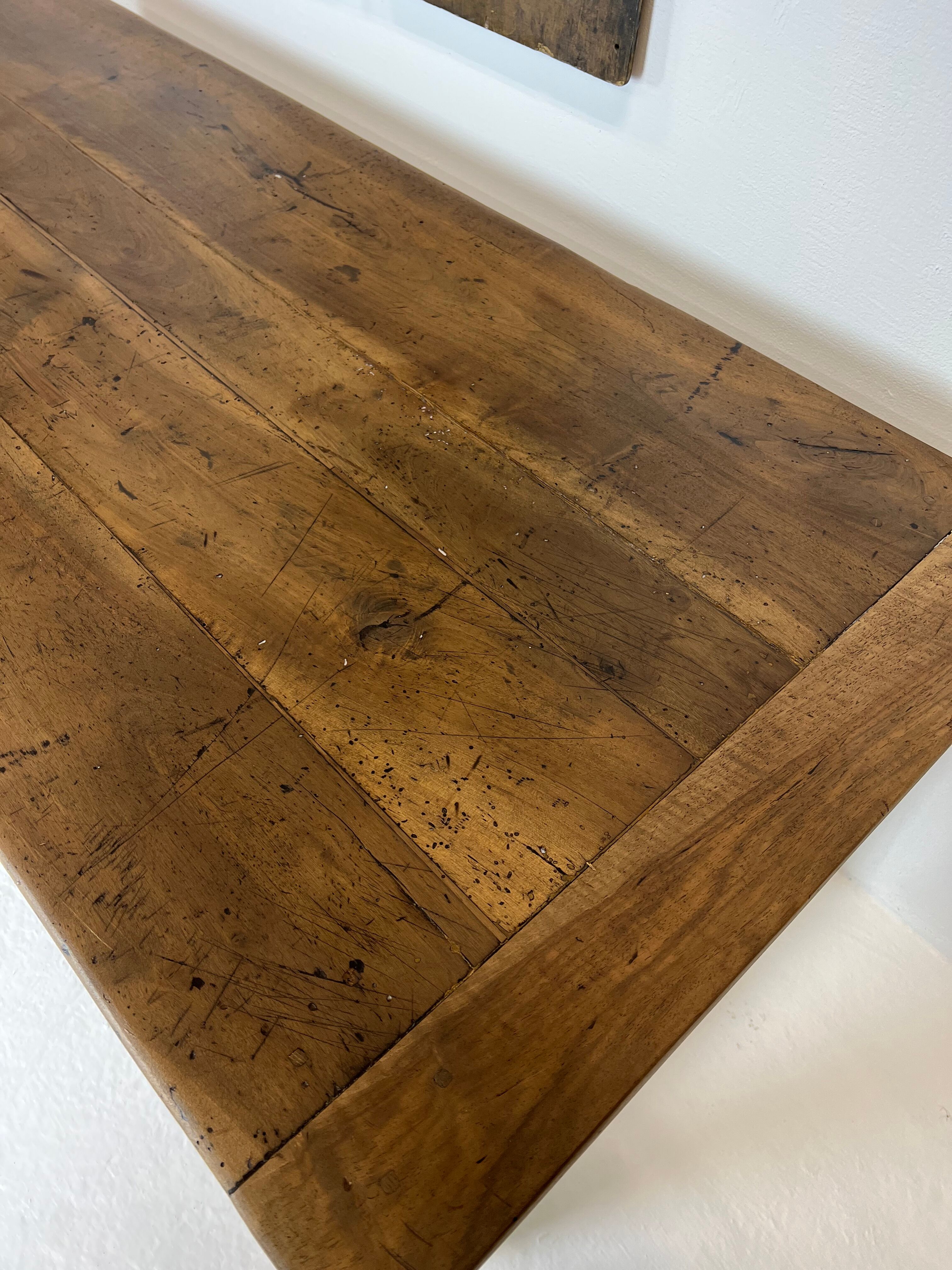 Old oak farmhouse table, 20s