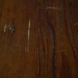 Primitive Swedish oval dining table in pine, early 20th century.