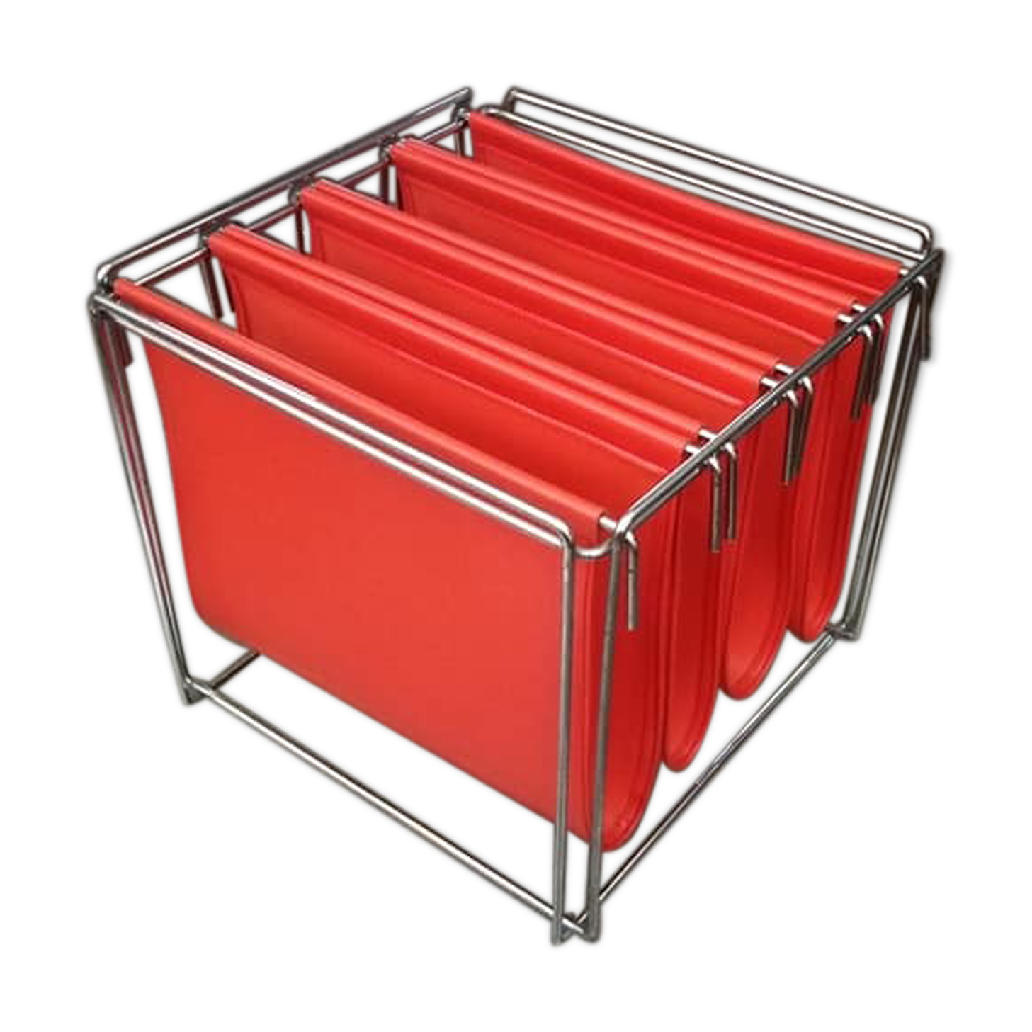 Gerard Rignault design magazine rack published by Group SA in the 70