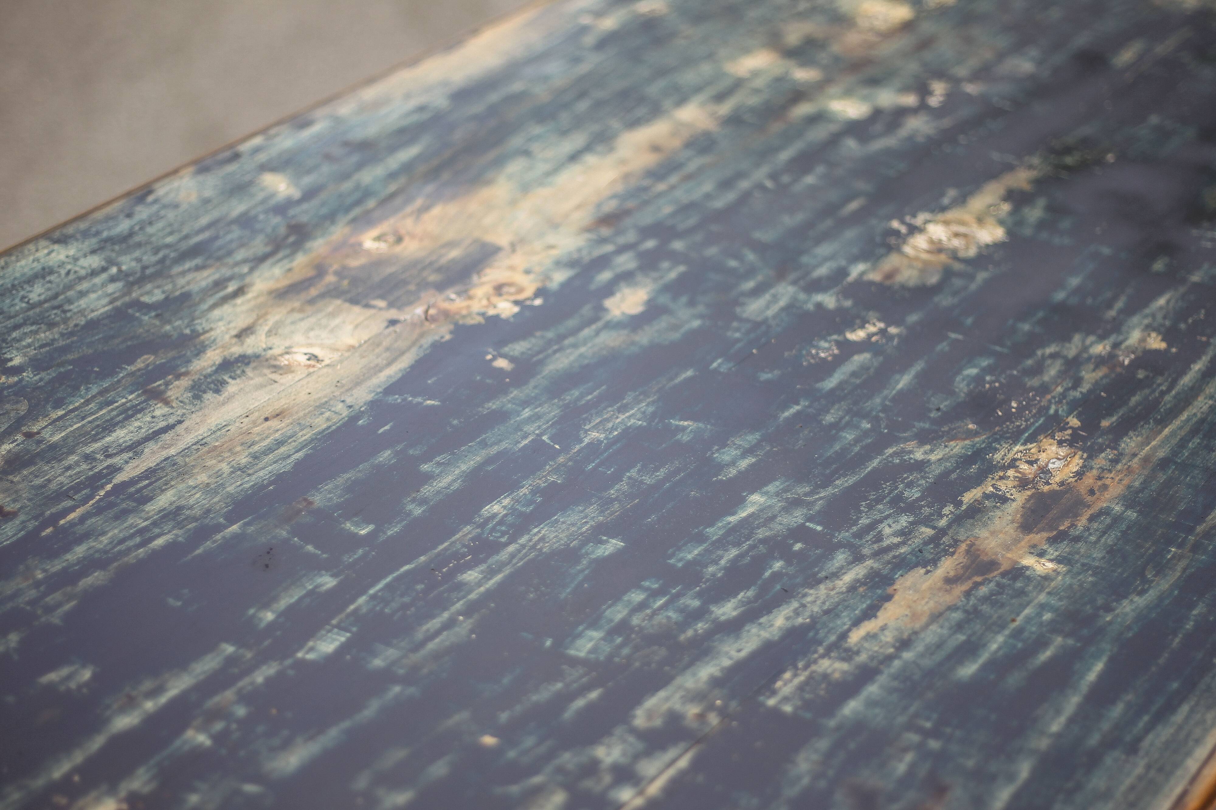 Farmhouse table and its 2 benches, living room table, wooden table with pair of wooden benches