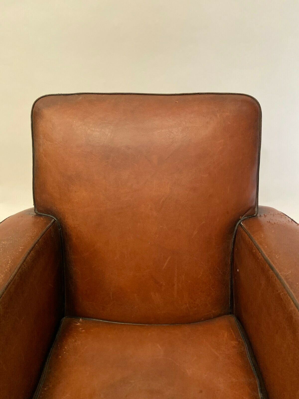 Leather club armchair 1930