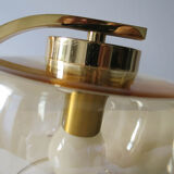 Wall sconce globe smoked glass