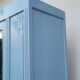 Parisian Art Deco armoire with beveled mirror and painted decoration