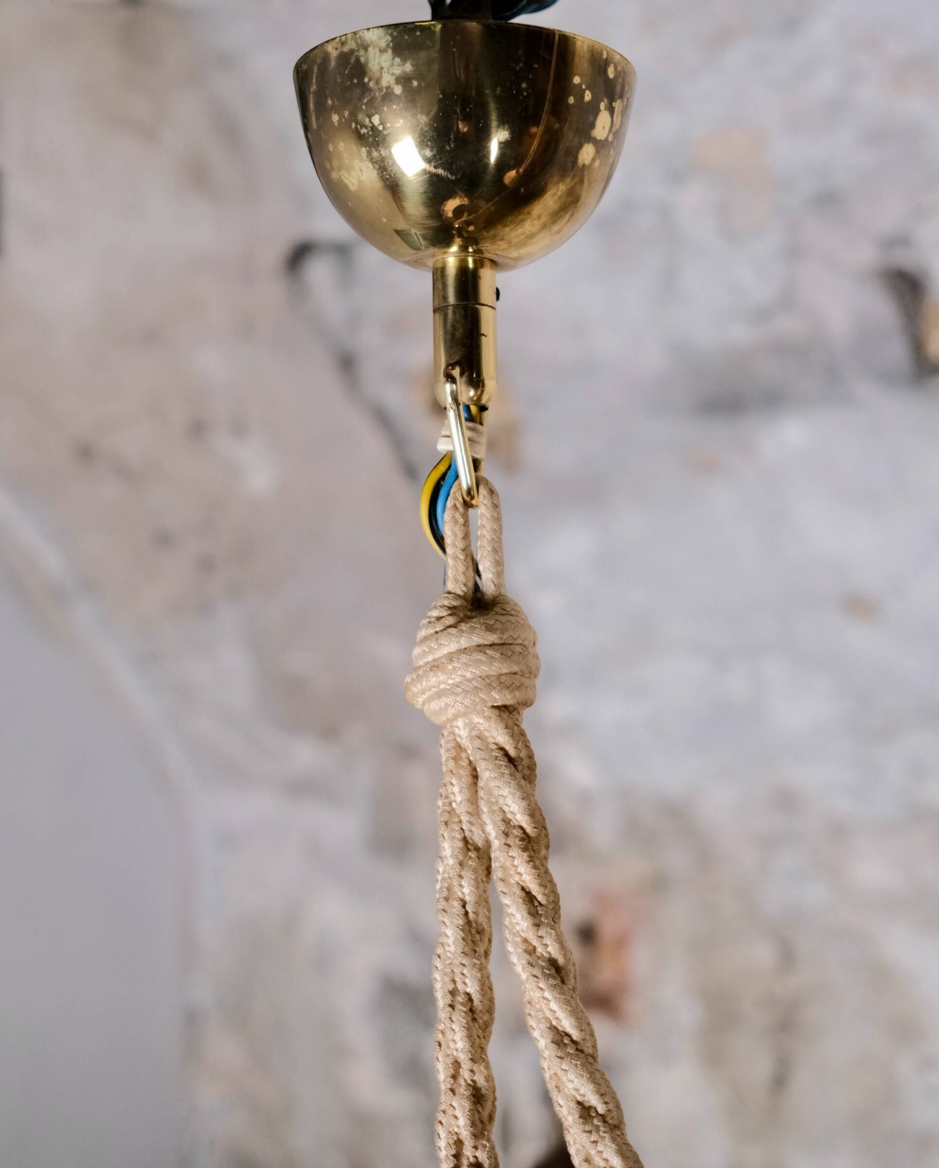 Double Italian draped pendant light, 1960s