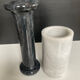 Duo de vases vintage en marbre