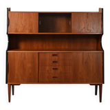 1950s teak sideboard with display cabinet