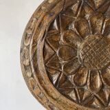 Breton trivet in carved wood