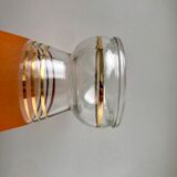 Orange granite glass vase 60s