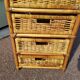 Chest of Drawers 6 Rattan Drawer - Vintage