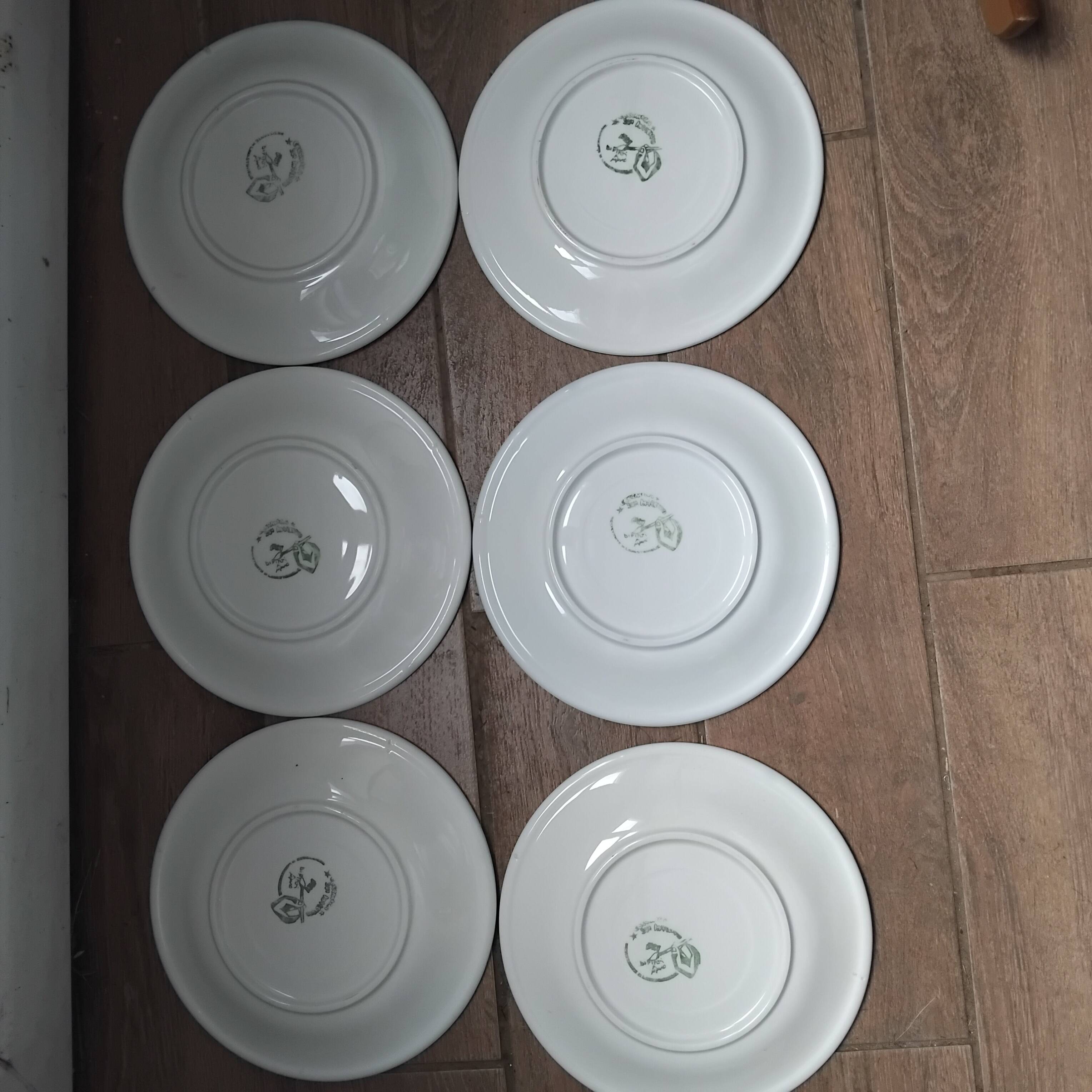 Set de 6 assiettes plates en céramique San Marciano