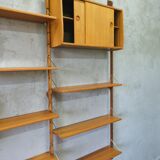 Mid-century modular teak wall unit by john texmon for blindheim mobelfabrik, norway, 1960s