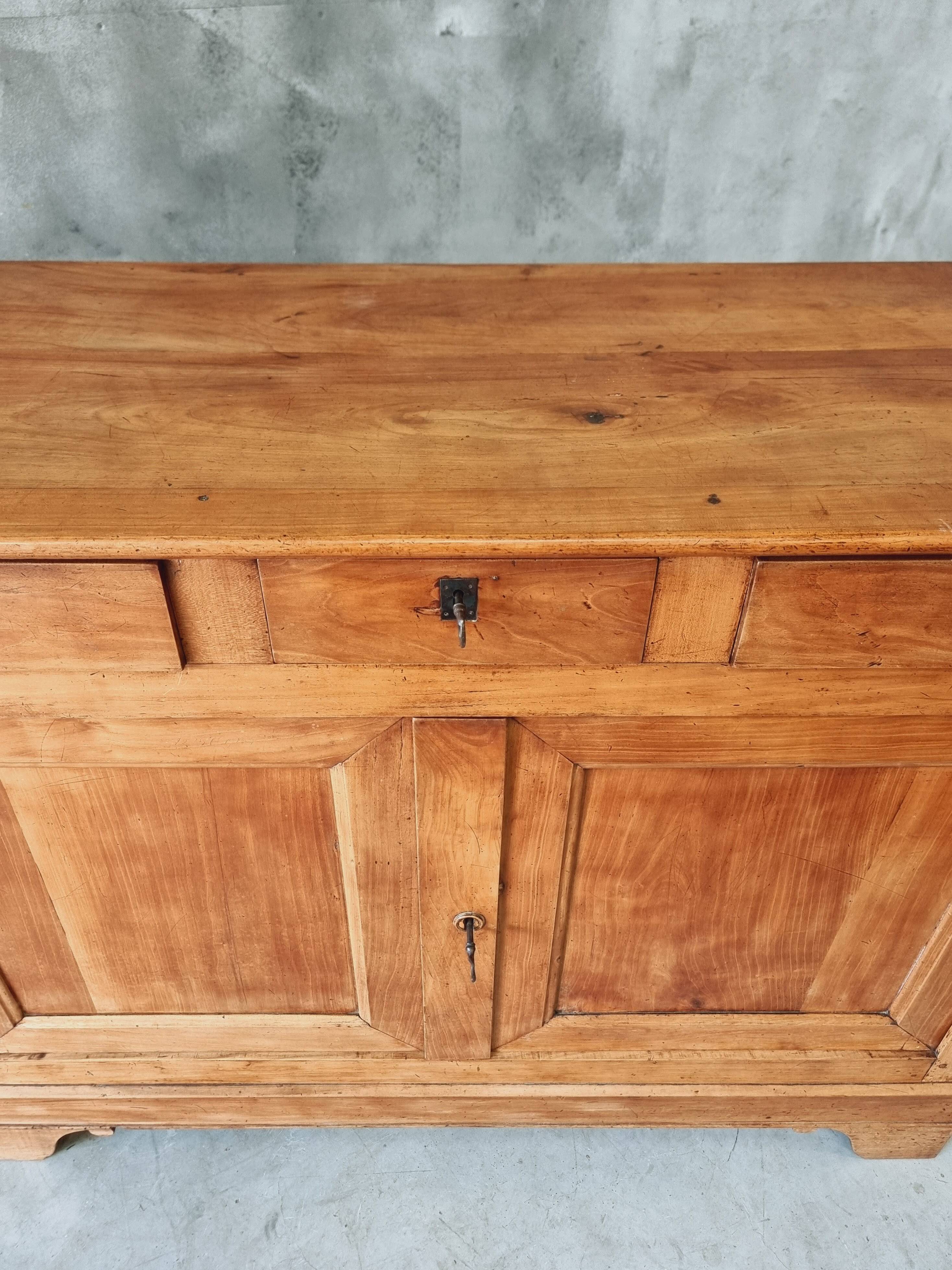 Buffet ancien enfilade commode 19ème siècle en merisier français