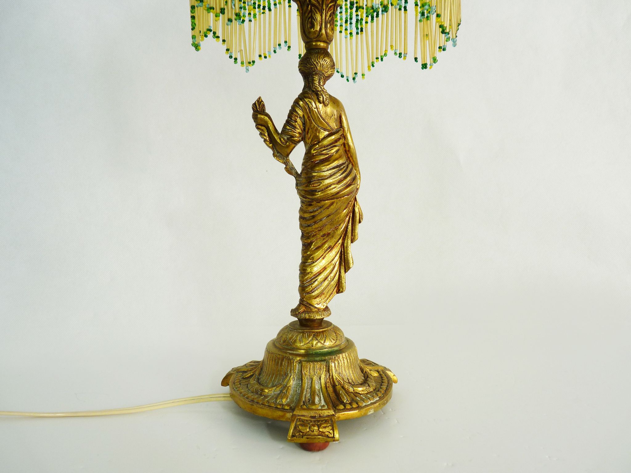 Former two-light orientalist lamp, draped woman years 50