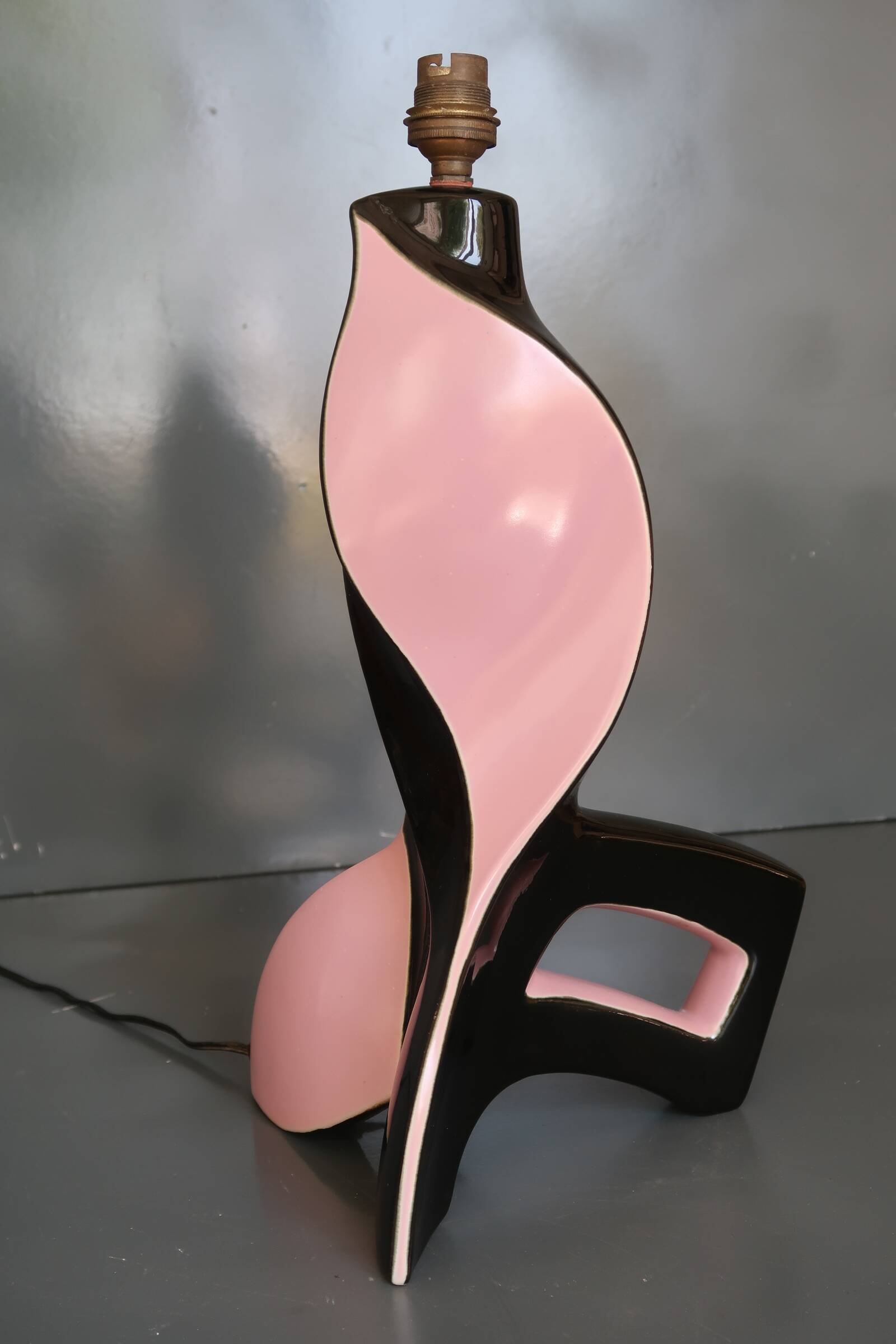 Large vintage 1960s ceramic lamp