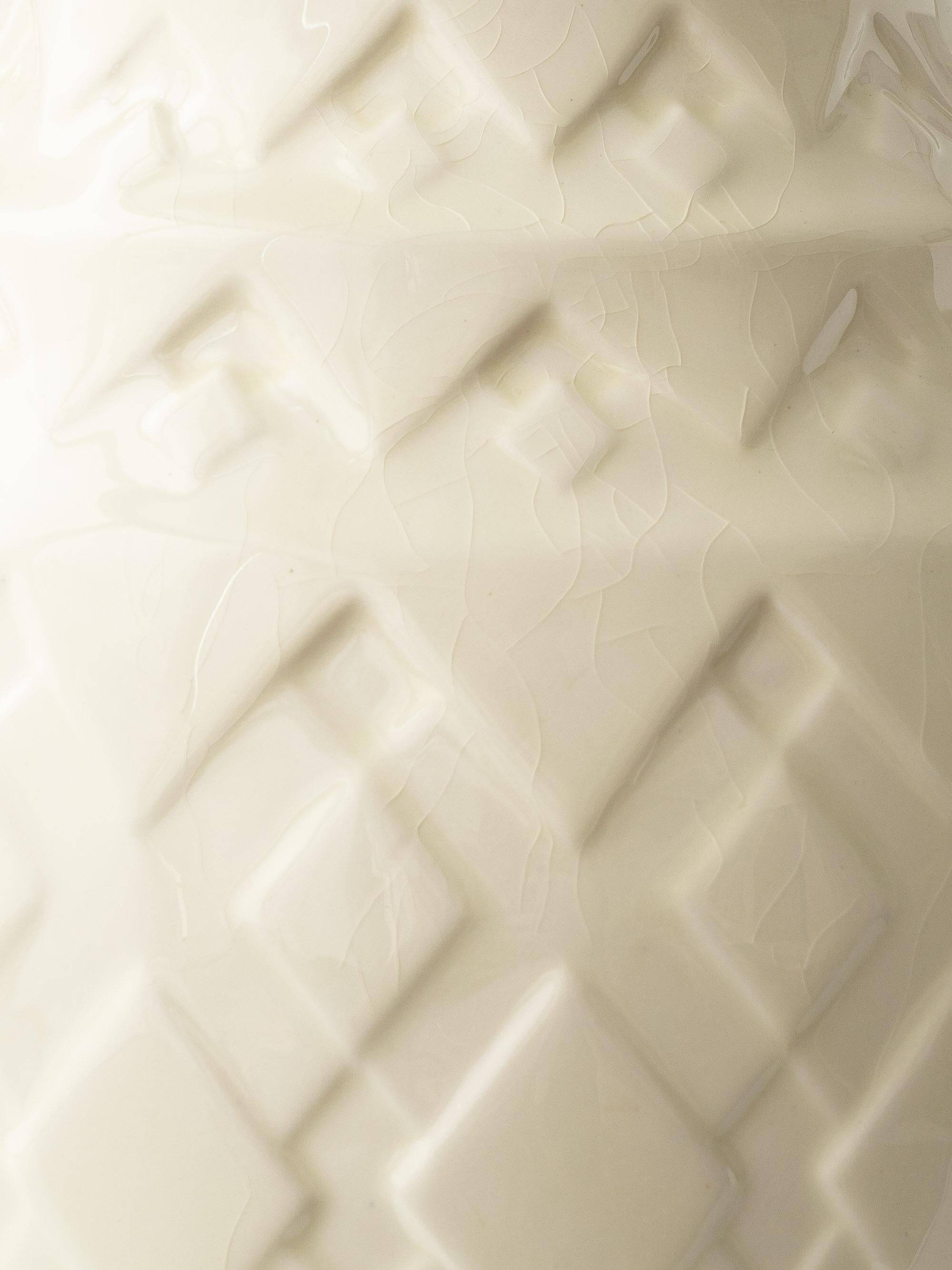 Art Deco pineapple table lamp by Charles Catteau with new Ikat silk shade, 1920s.