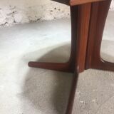 Scandinavian oval table in teak from the 1970s