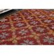 1970s Vintage Turkish Hand-Knotted Wool Cotton Red Area Rug 188x277