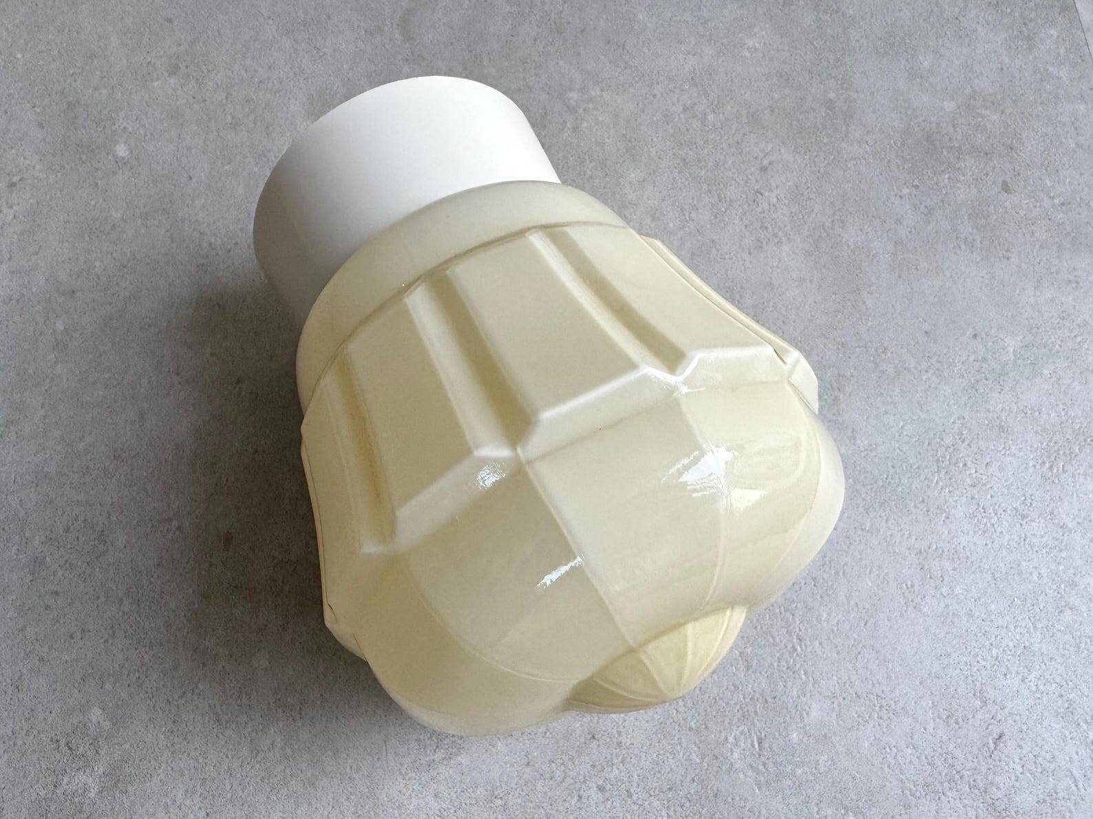 Art Deco pastel Thabur ceiling lamp, glass globe light