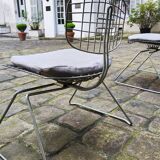 Beaubourg chairs in steel and fabrics by Michel Cadestin and Georges Laurent - 1976