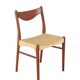 Set of 4 Arne Wahl Iversen for Glyngore papercord chairs 'Naerem'
