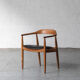 Chaise de bureau par Arne Wahl Iversen en bois d’orme, Danemark, années 1970