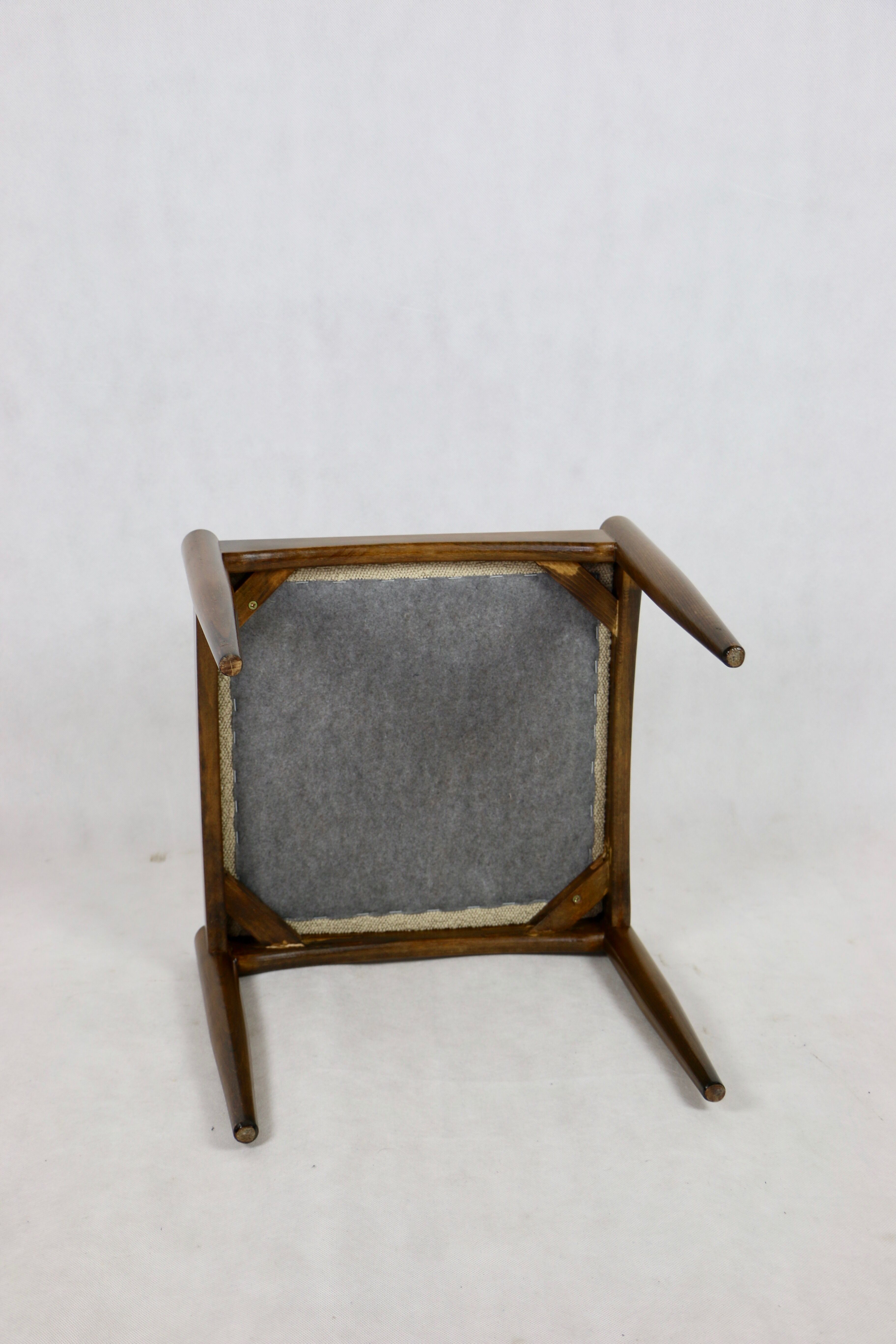 Vintage beige stool by Homa, 1970s