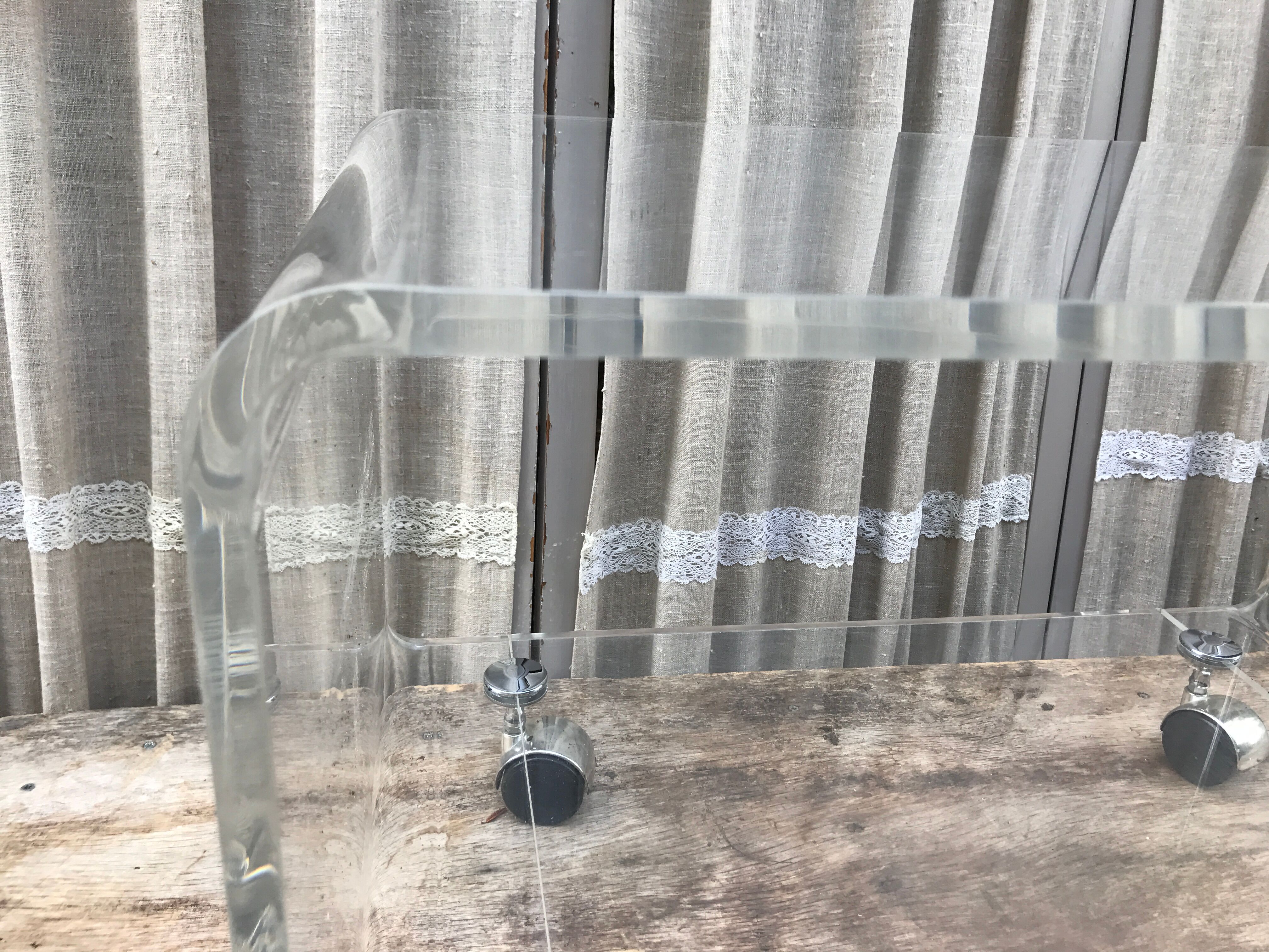 Plexiglas coffee table