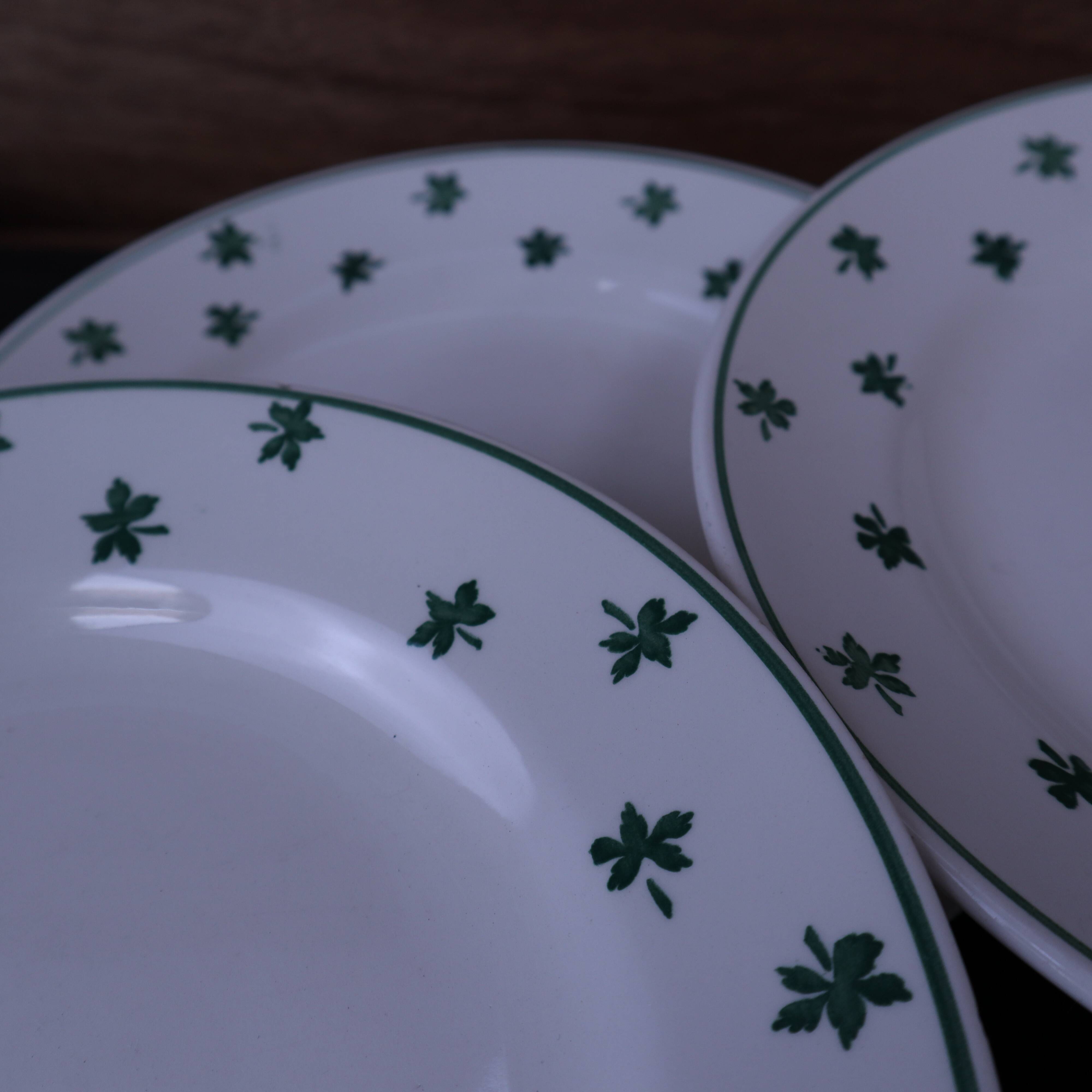 Set of 6 flat plates 5200 Sarreguemines and Digoin Vintage