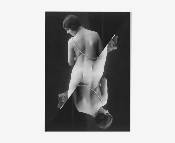 Photographie vintage femme cabaret 1900 - A4