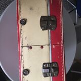 Authentic cardboard suitcase from the 60s