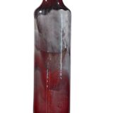 Artisanal ceramic vase 10x39cm, Éva Kondor, Hungary, 2010