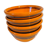 Set of earthenware cups from Gouda Holland